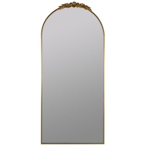 Juliette Floor Mirror, Antiqued Brass~P77660550