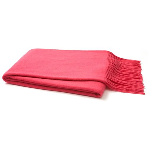 Solid Cashmere Throw, Pink~P75077781