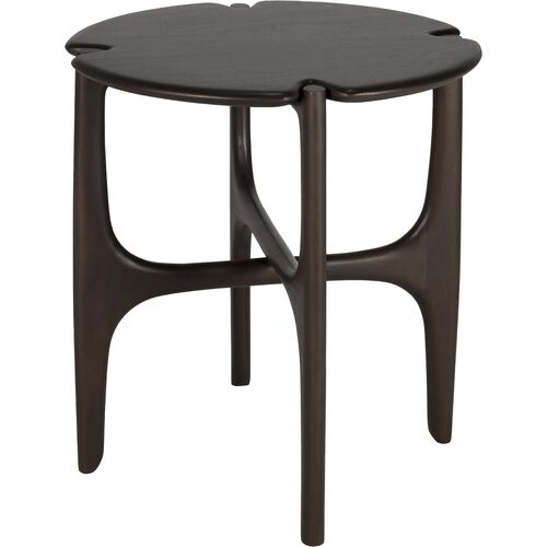 PI Round Side Table, Dark Brown~P111123571