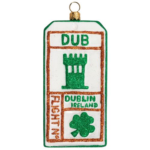 Dublin, Ireland Luggage Tag Ornament