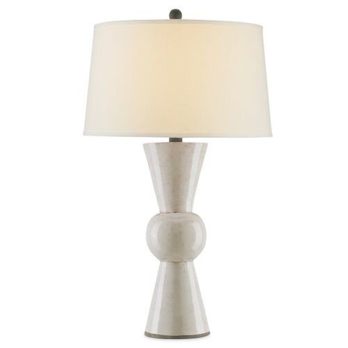 Upbeat Table Lamp, Antique White