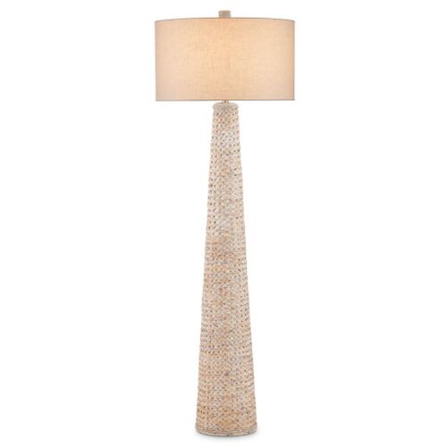 Birdsong Whitewash Floor Lamp