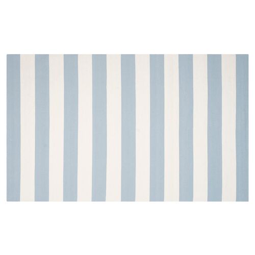 Severine Flat-Weave Rug, Sky Blue~P63540215