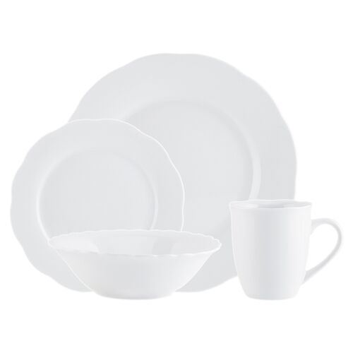 16-Pc Nelia Dinnerware Set, White~P77421675