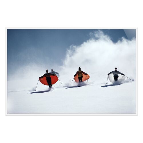 Caped Skiers Photograph by Slim Aarons Caped Skiers Photograph by Slim Aarons