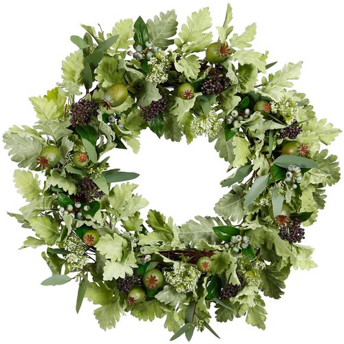 26" Berry Miller Wreath, Faux~P77646904
