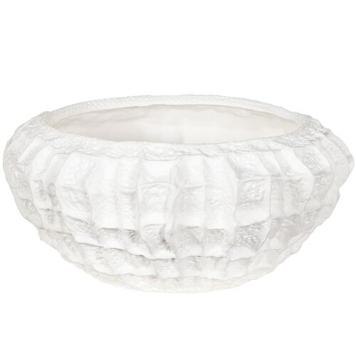Caspian Ceramic Bowl, White
