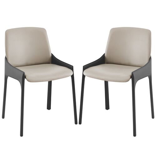 S/2 Merano Side Chairs, Gray