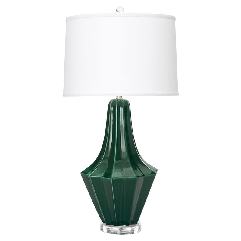 Melrose Table Lamp, Emerald