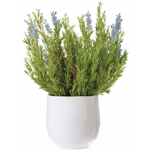 17" Lavender Arrangement in Ceramic Vase, Purple