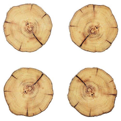 S/4 Woodland Drink Coasters