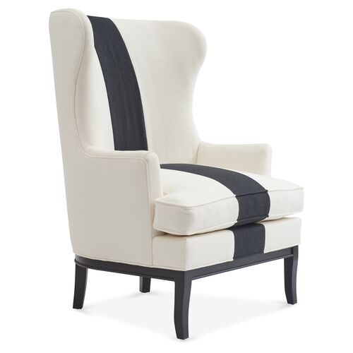 Calhoun Wingback Chair, Stripe~P77506204