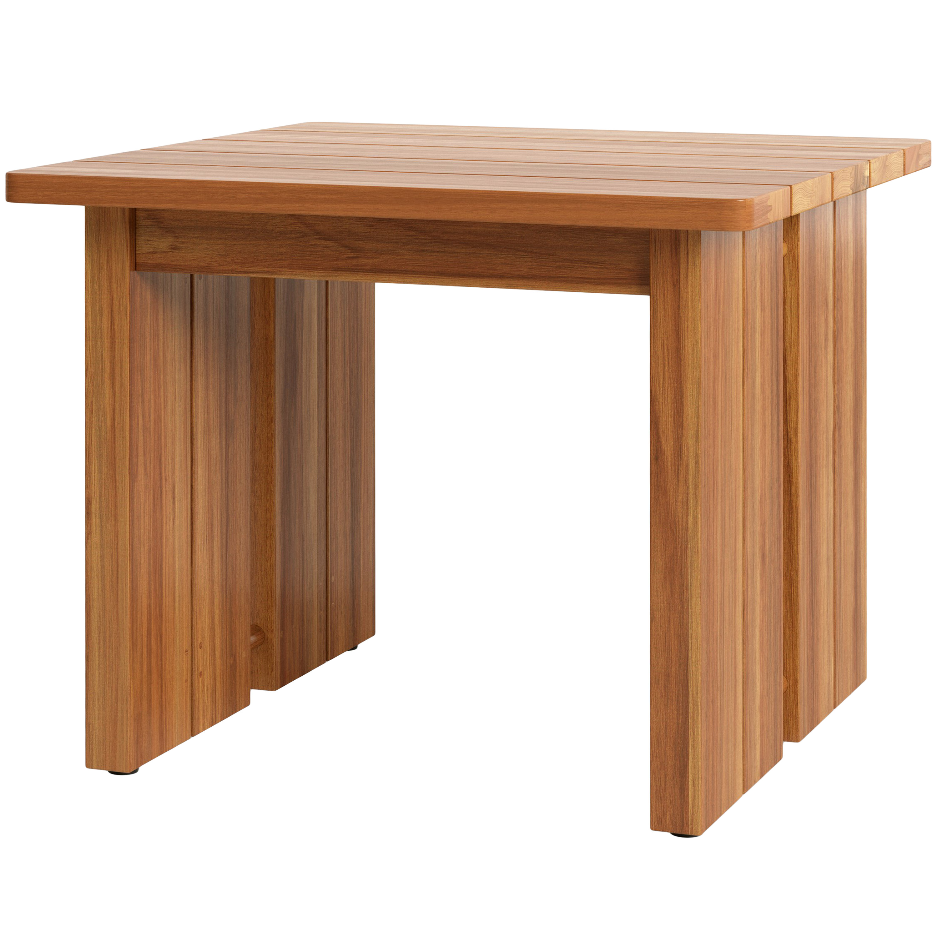 Tongass Outdoor End Table, Natural Teak