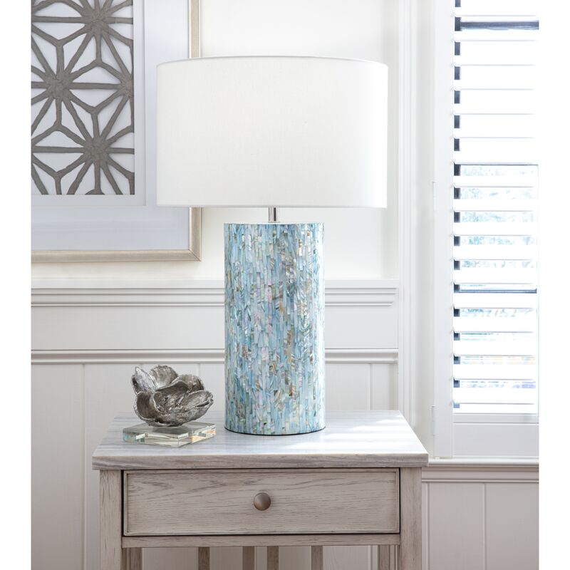 Regina Andrew Layla Mother Of Pearl Table Lamp Azure Blue One Kings Lane Layla Mother Of Pearl Table Lamp Azure, Regina Andrew Blue Lamps