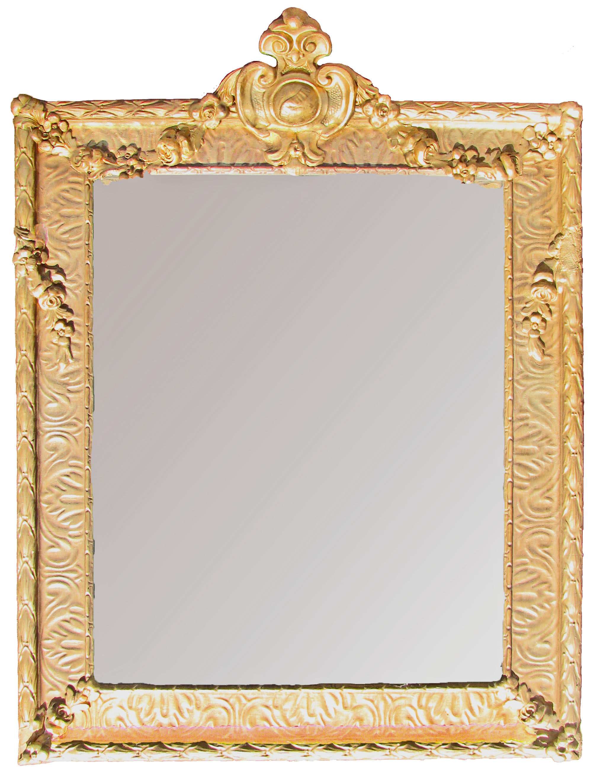 Antique French Rococo Style Gilt Mirror~P77650476