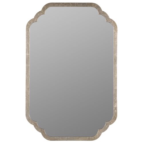 Cara Wall Mirror, Silver Leaf~P77634554