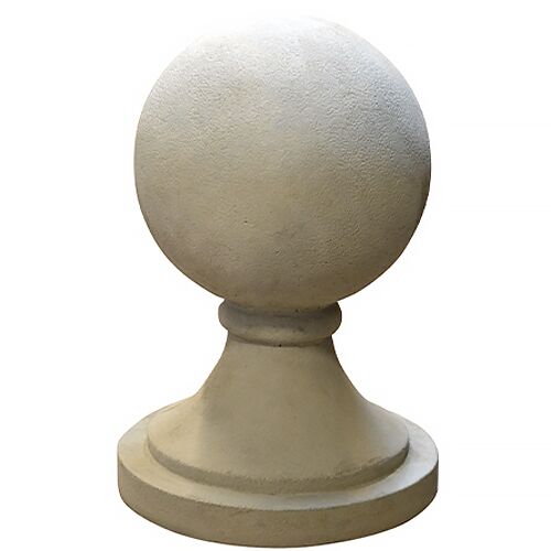 18" Sphere Round Base Finial, Copper Bronze