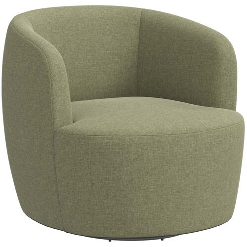Chester Swivel Chair, Textured Linen