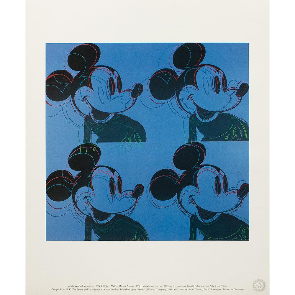 1992 Andy Warhol "Myths: Mickey Mouse"~P77668948