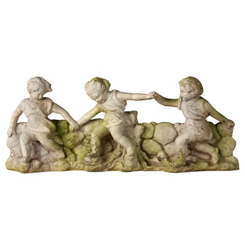 Joy of Youth Wall Plaque, White Moss