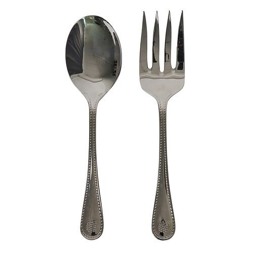 Berry and Thread 2-Pc Polished Hostess Set, Silver