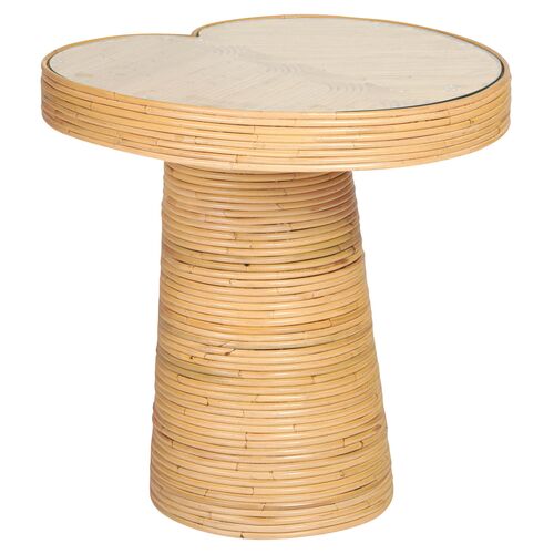 Zeke Rattan Lilypad Side Table