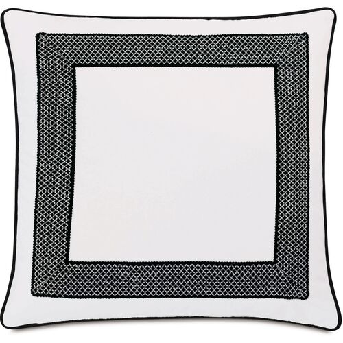 Willa Outdoor 20x20 Pillow, White/Black~P77646553
