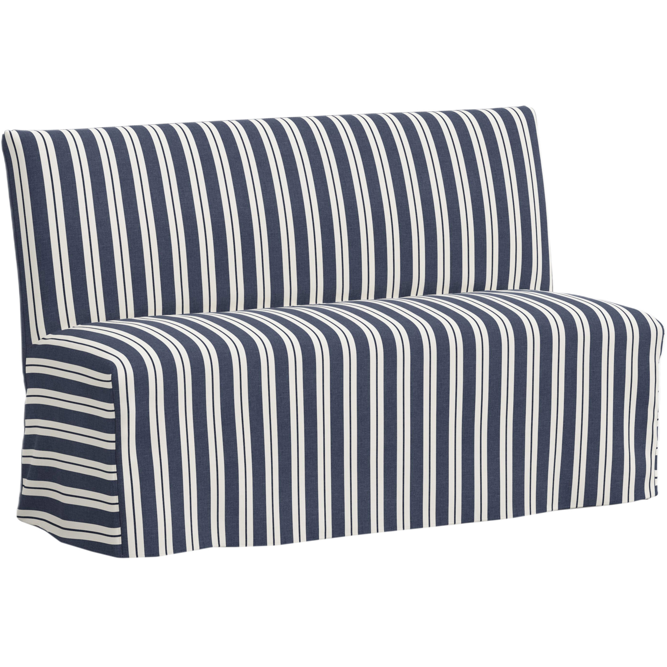 Edith Slipcover Dining Banquette, Harrison Stripe