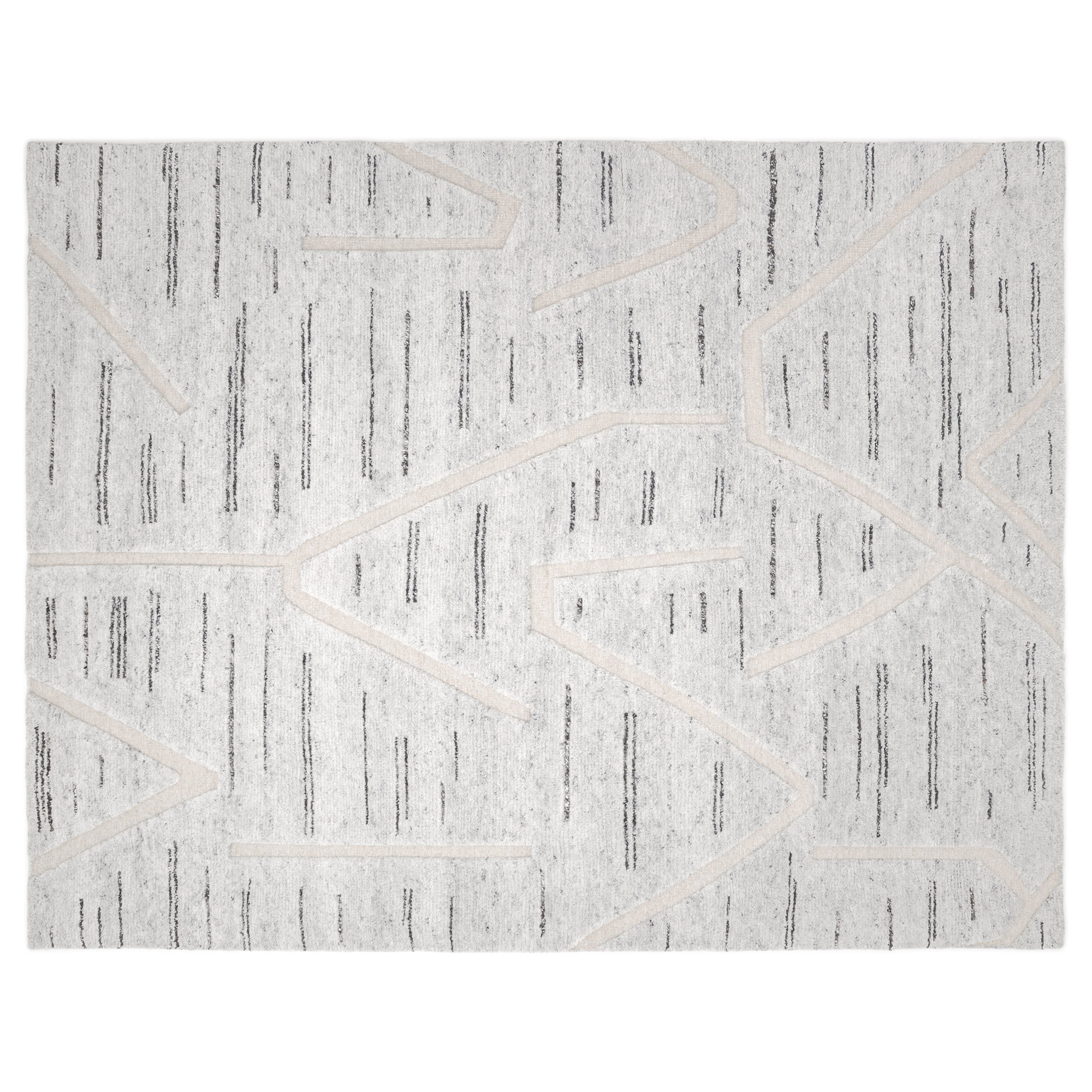 Liza Hand-Knotted Rug, Silver