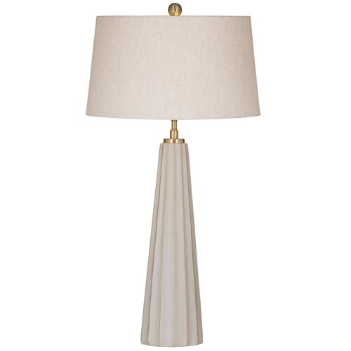 Fulton Table Lamp, Beige Cement