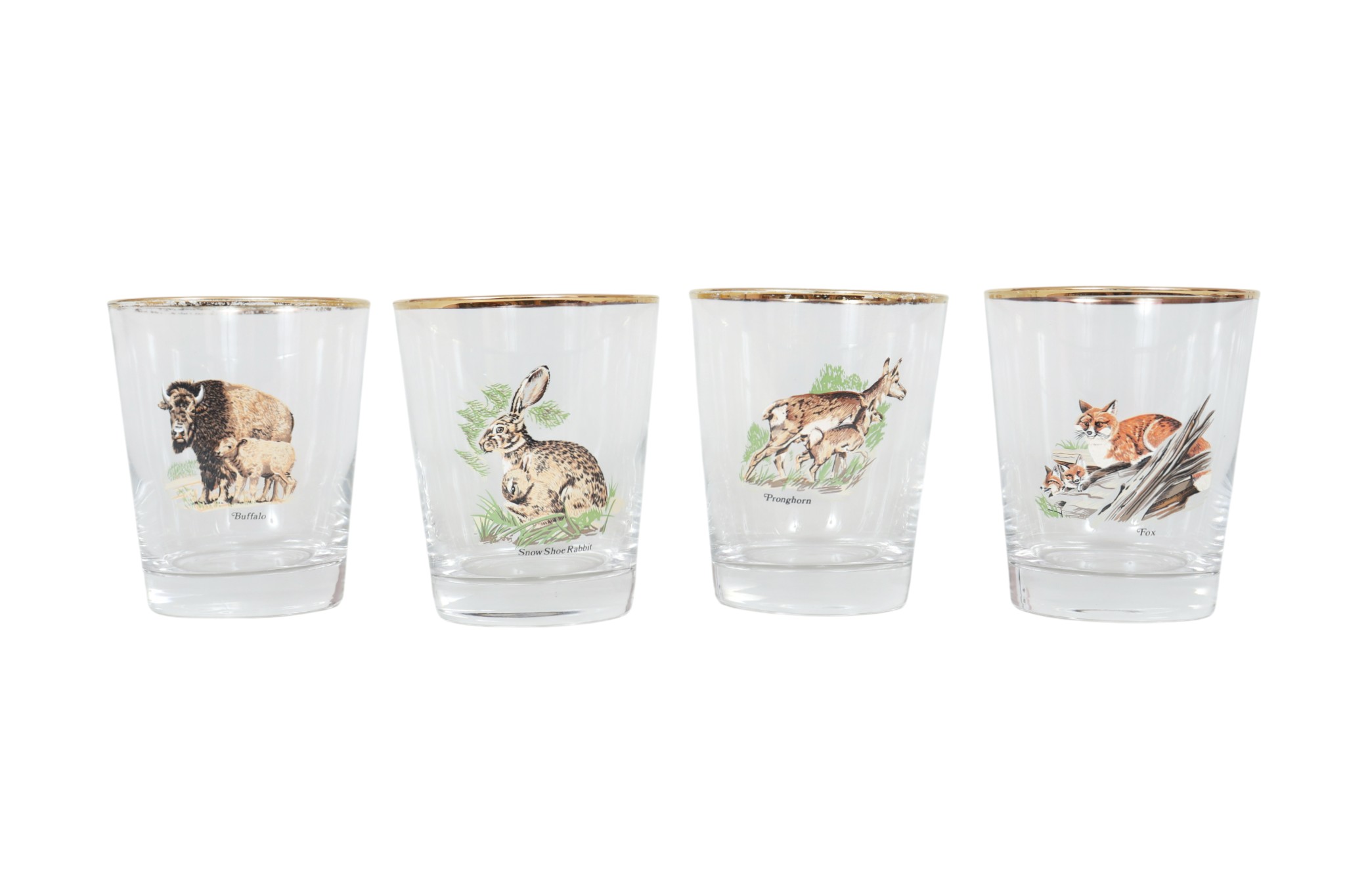 American Wildlife Glass Tumblers, S/4 American Wildlife Glass Tumblers, S/4~P77755566