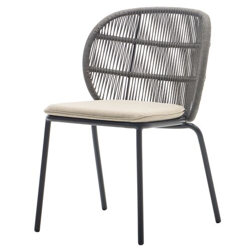 Kodo Outdoor Dining Chair, Gray/Almond~P77641615