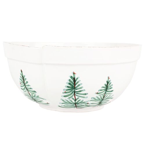 Lastra Holiday Centerpiece Bowl, Green