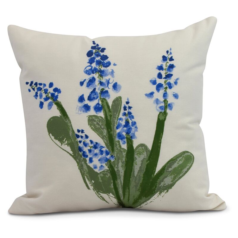 Albright Bloom Pillow, Blue/Green