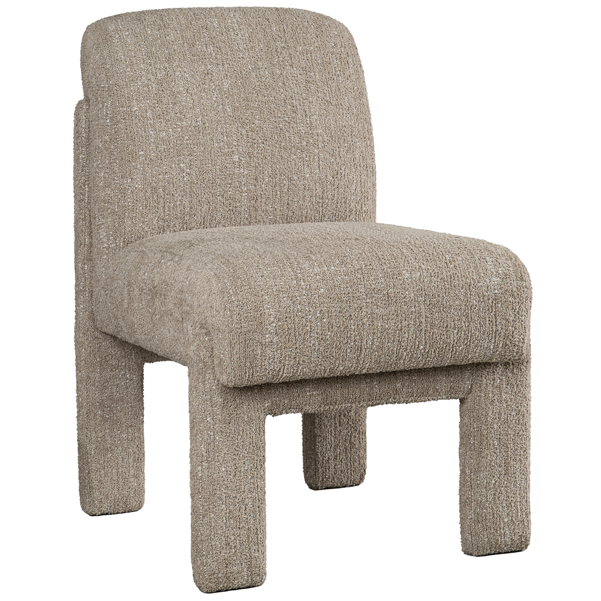 Biarritz Upholstered Woven Dining Chair, Clay