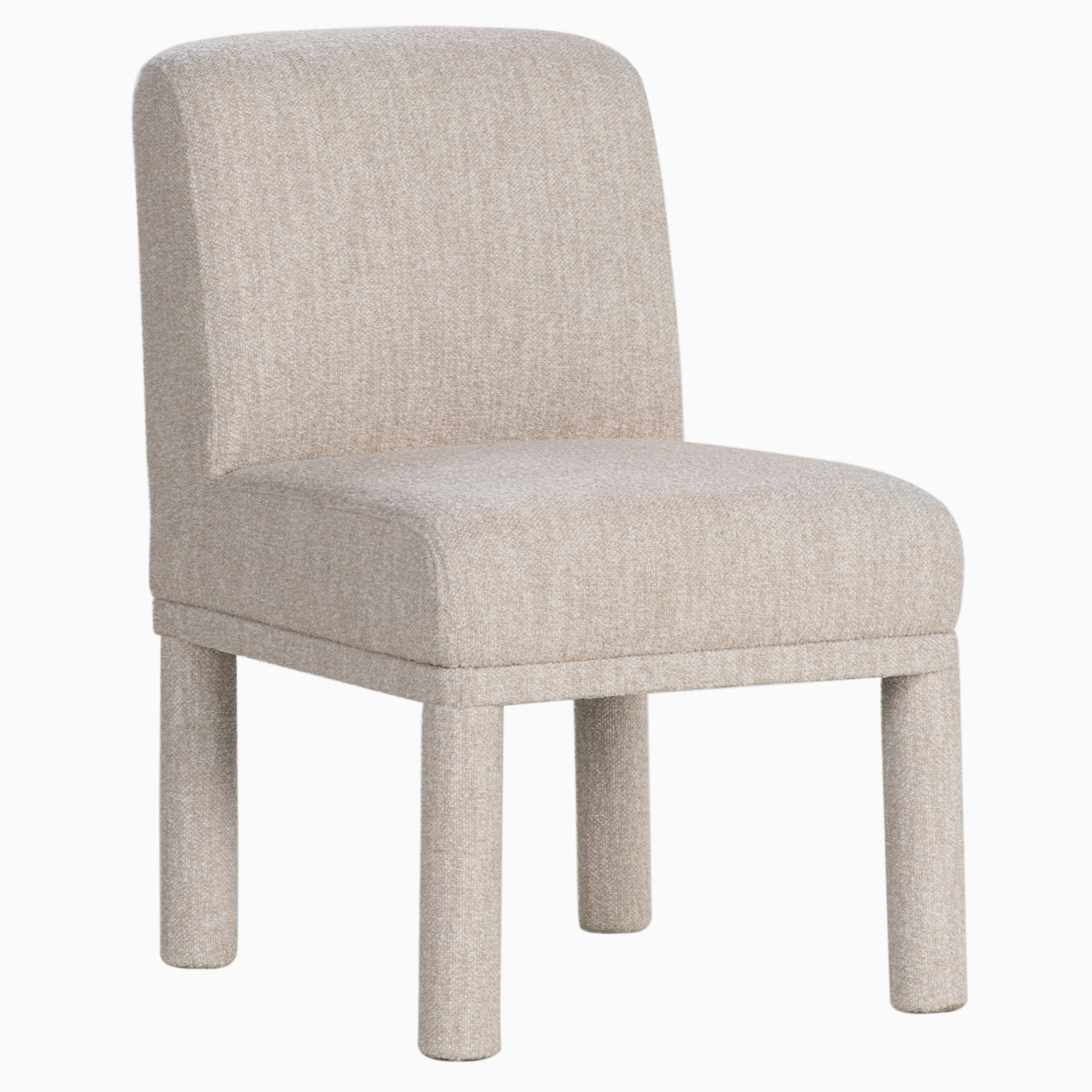 Biarritz Upholstered Woven Dining Chair, Clay