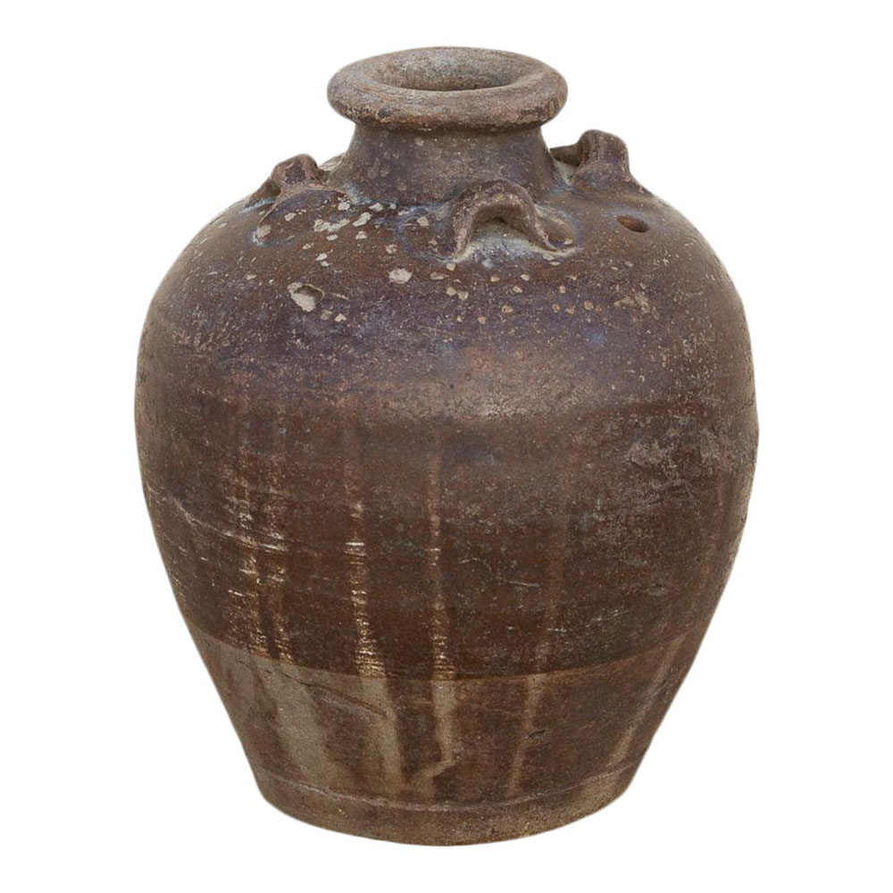Farmhouse Style Brown Glaze Oil Jar~P77641183