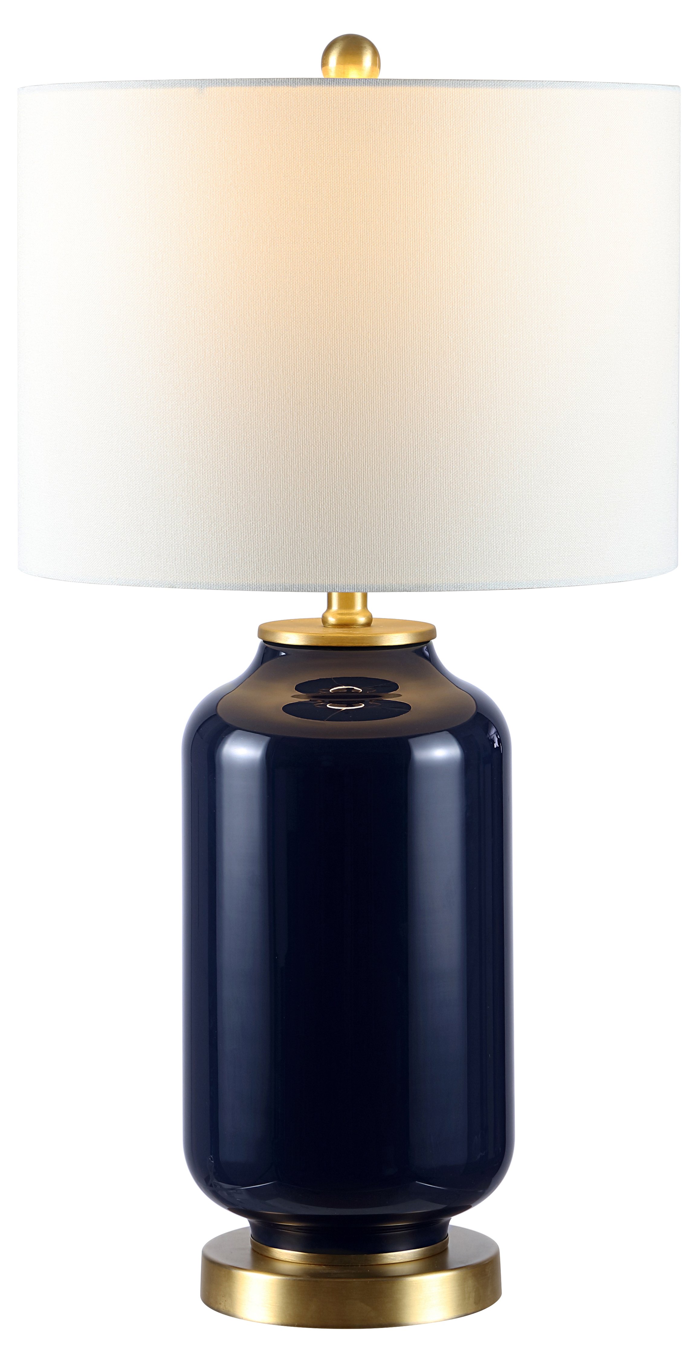 navy and gold desk lamp