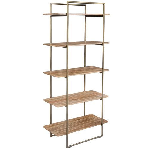 Alan Iron Etagere, Gold/Mango
