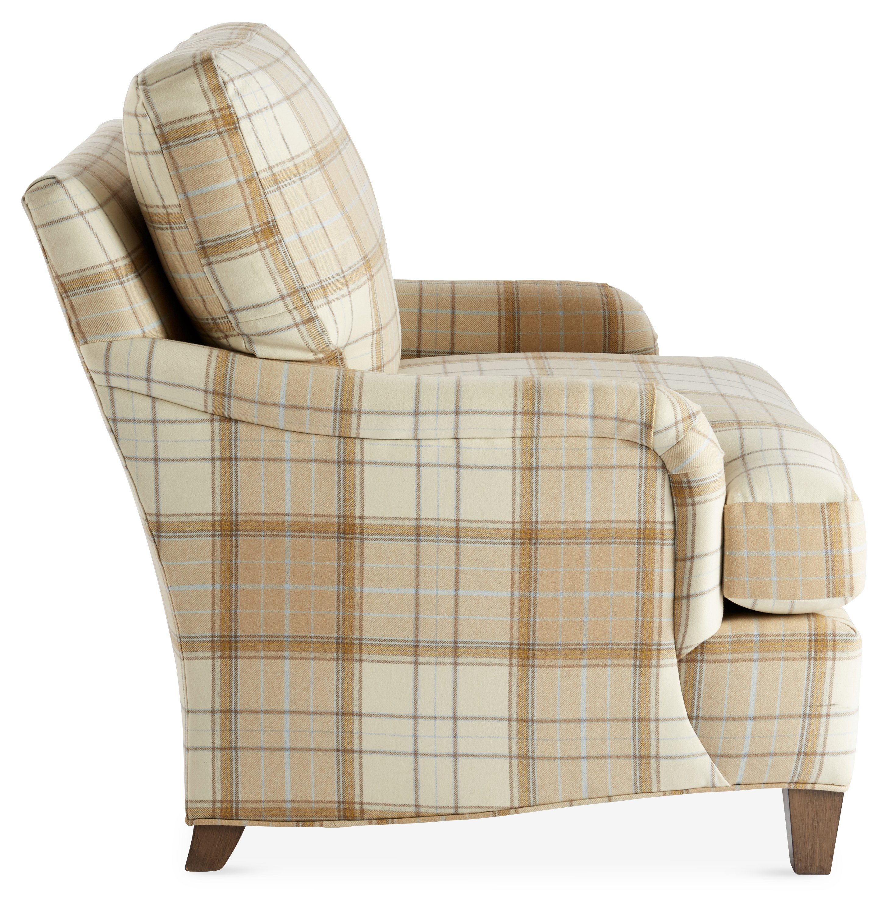 Cream tartan online chair