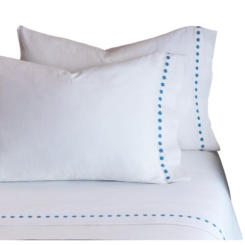 Tivoli Pillowcase, White/Blue~P77476187
