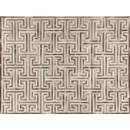 Natural Hide Cowhide hand-tufted Rug, Gray/Ivory~P77650114