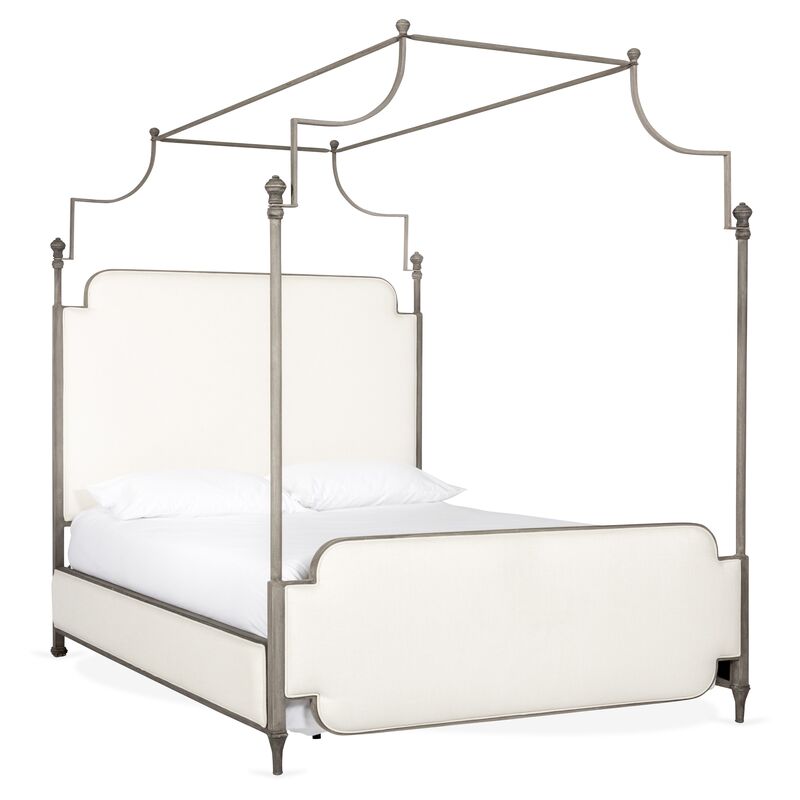 Loren Canopy Bed, Ivory