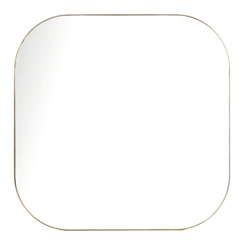 Odin Square Mirror, Polished Brass~P77601930