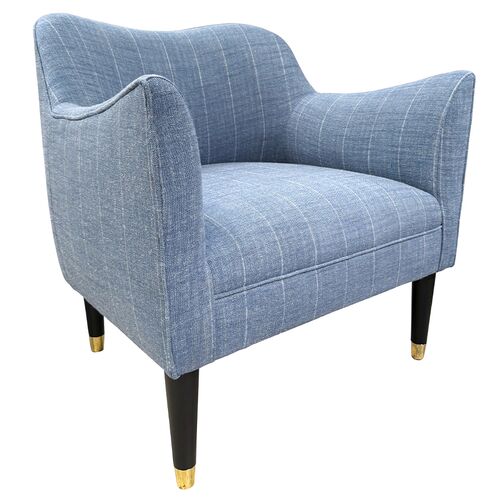 Alexander Chair, Huntington Stripe Denim
