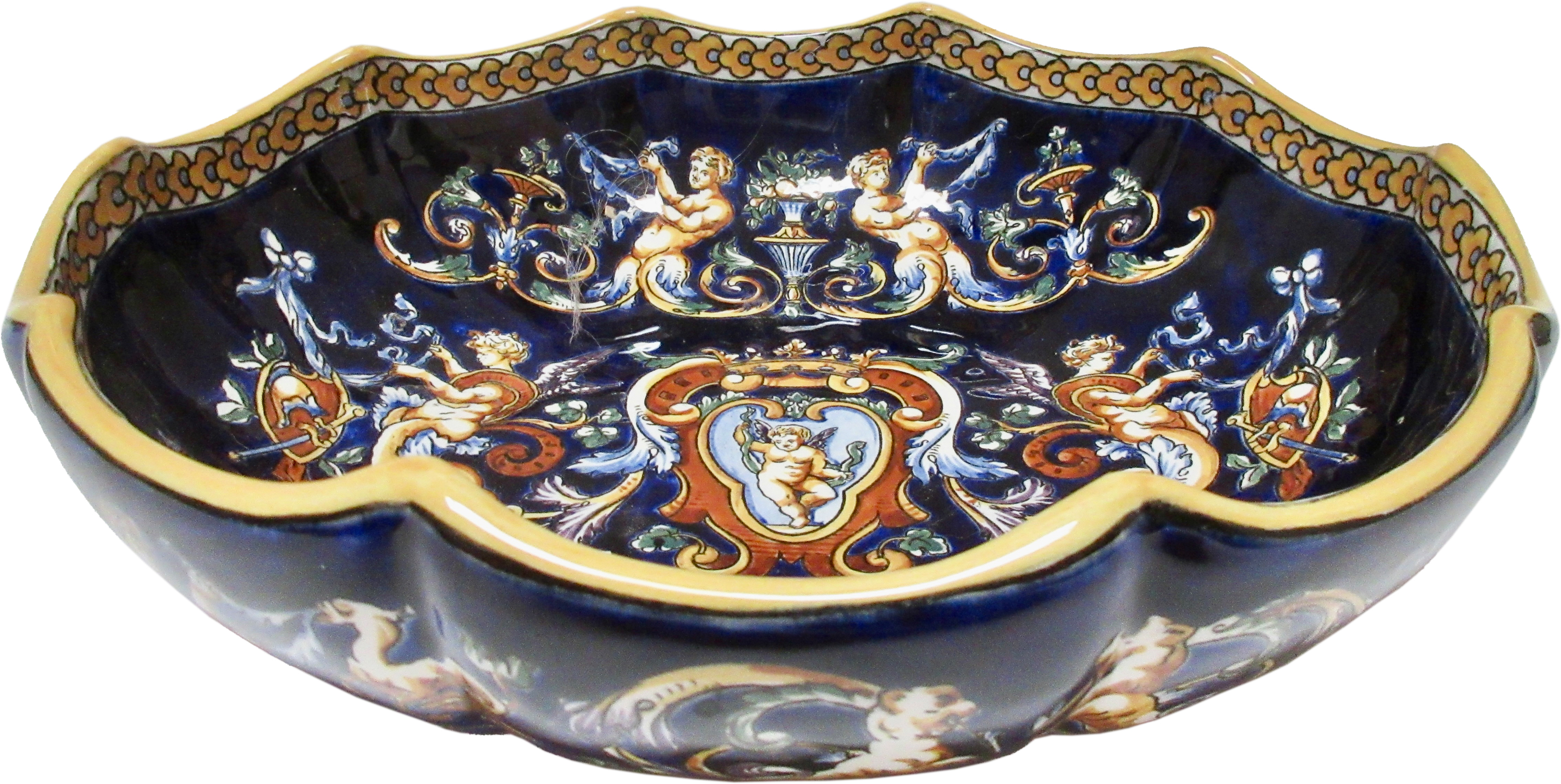 Gien French Faience Centerpiece Bowl~P77658348