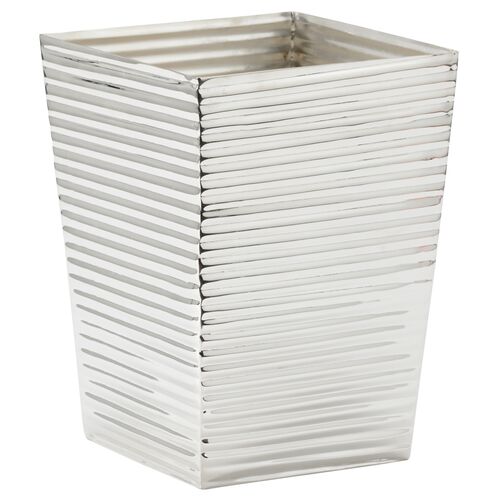 Carson Ribbed Wastebasket