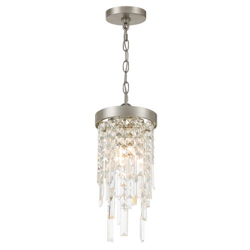 Winfield 1-Light Mini Pendant, Antique Silver
