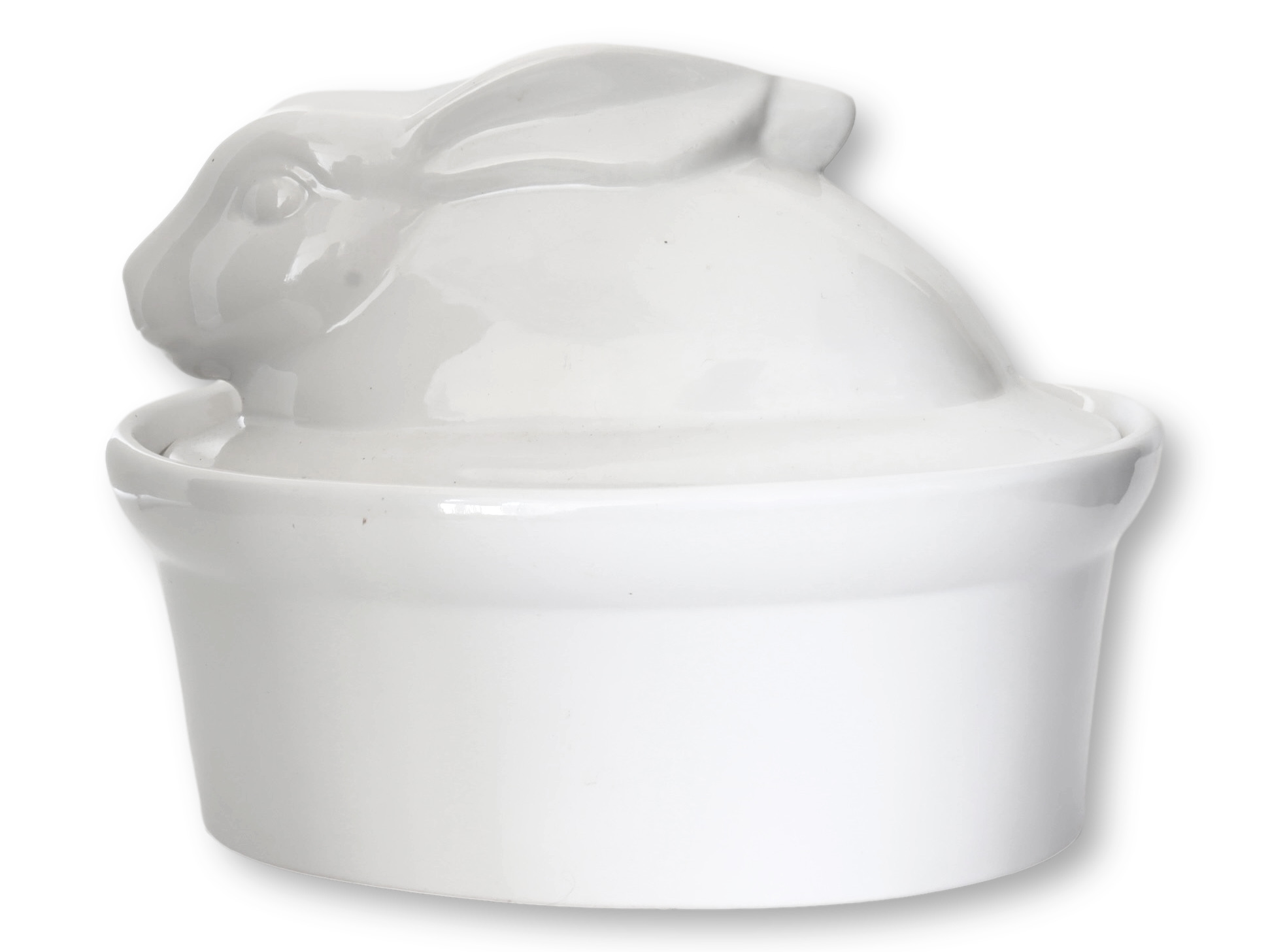 Vintage Porcelain Rabbit Baking Tureen~P77751813