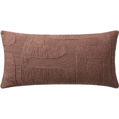 Tabi 12x27 Lumbar Pillow, Mauve